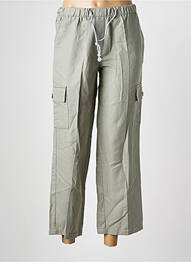 Pantalon cargo coupe droite taille normale vert WALTRON femme