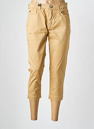 Pantacourt stretch taille normale beige IMPAQT femme