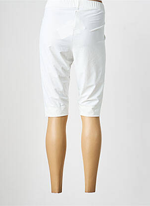 Cycliste effet matière satinée taille normale blanc MAT. femme