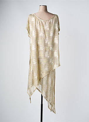 Tunique manches courtes tissage crêpe or AN II VITO femme