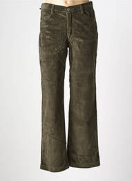 Pantalon droit stretch taille normale vert WALTRON femme