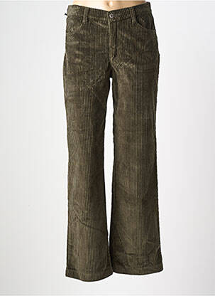 Pantalon droit stretch taille normale vert WALTRON femme