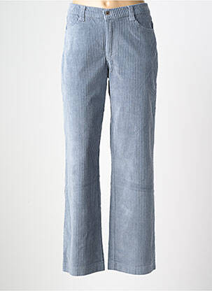 Pantalon droit stretch taille normale bleu WALTRON femme