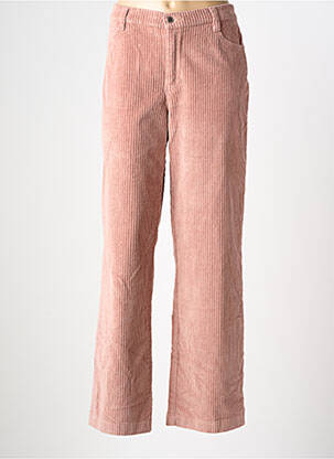 Pantalon droit stretch taille normale rose WALTRON femme