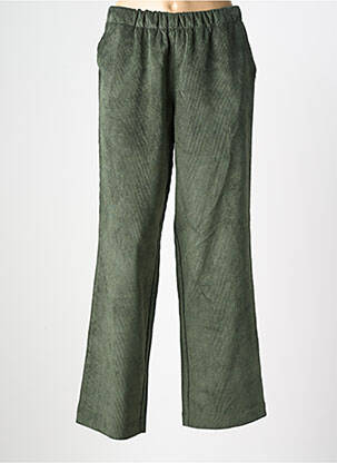 Pantalon droit stretch taille normale vert WALTRON femme