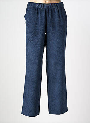 Pantalon droit stretch taille normale bleu WALTRON femme