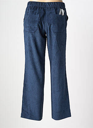 Pantalon droit stretch taille normale bleu WALTRON femme