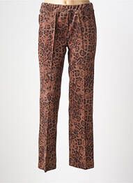 Pantalon droit stretch taille normale marron WALTRON femme