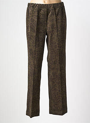 Pantalon droit stretch taille normale vert WALTRON femme