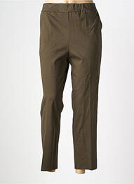 Pantalon slim taille élastique taille normale vert ATLANTA femme