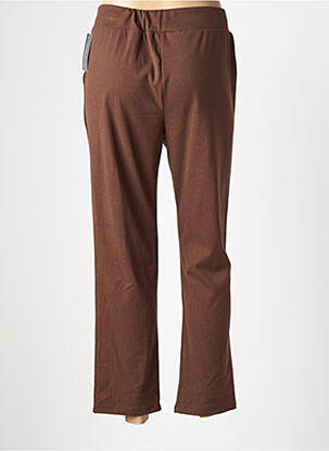 Pantalon slim taille élastique taille normale marron ATLANTA femme