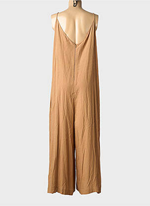 Combi-pantalon fermeture zippée au dos fines bretelles beige MAT. femme