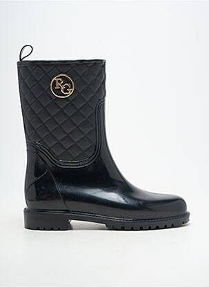 Bottes matière lisse talon plat jusqu'à 3cm noir EXÉ femme