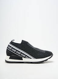 Slip ons bout rond talon plat jusqu'à 3cm noir EXÉ femme