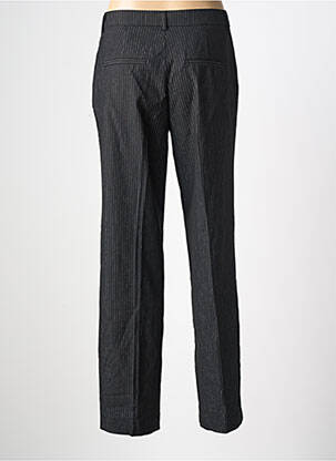 Pantalon droit fermeture zippée sous rabat boutonné noir ONLY femme