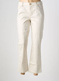 Pantalon flare coupe évasée beige MOS MOSH femme