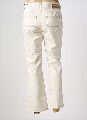 Pantalon flare fermeture zippée sous rabat boutonné beige MOS MOSH femme
