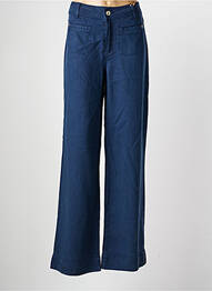 Pantalon large tissage popeline taille normale bleu MOS MOSH femme