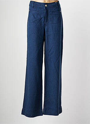 Pantalon large tissage popeline taille normale bleu MOS MOSH femme