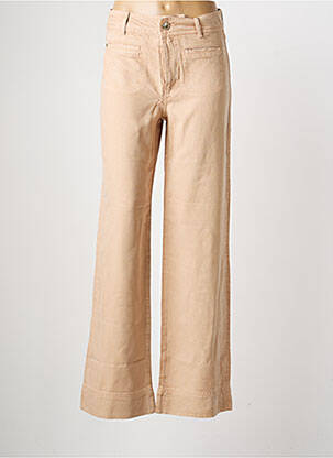Pantalon large tissage popeline taille normale beige MOS MOSH femme