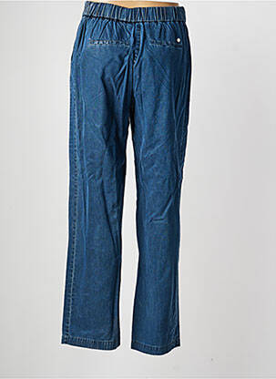 Pantalon droit tissage popeline taille normale bleu MOS MOSH femme
