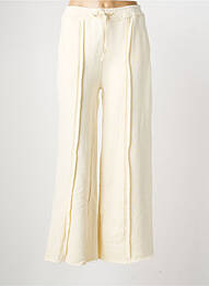 Pantalon large poches taille normale beige PURPLE QUEEN femme
