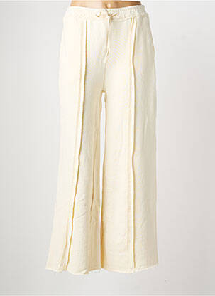 Pantalon large poches taille normale beige PURPLE QUEEN femme