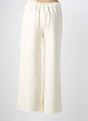Pantalon large poches taille normale beige PURPLE QUEEN femme