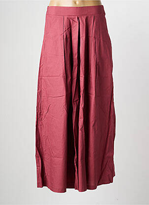 Pantalon large tissage popeline taille normale rouge SCARLET ROOS femme