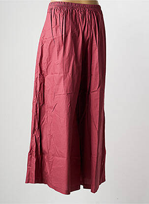 Pantalon large tissage popeline taille normale rouge SCARLET ROOS femme