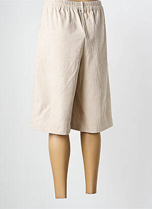 Pantacourt coupe droite taille normale beige SCARLET ROOS femme