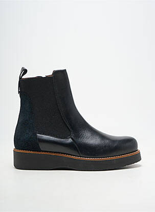 Bottines/boots matière lisse talon de 4 à 6cm noir MKD femme