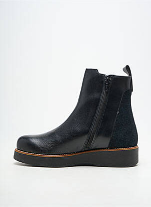 Bottines/boots matière lisse talon de 4 à 6cm noir MKD femme