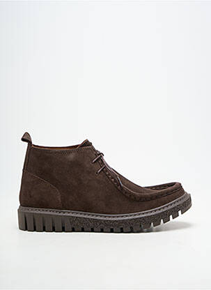 Bottines/boots bout rond talon plat jusqu'à 3cm marron BUENO femme