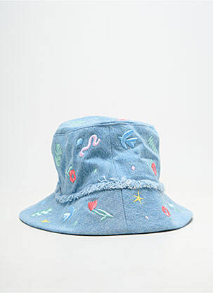 Chapeau forme bob bleu VRAI* femme