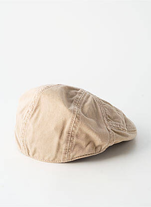 Casquette tissage popeline beige STETSON homme