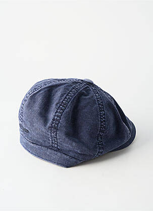 Casquette visière souple bleu STETSON homme