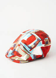 Chapeau forme béret rouge M BY FLECHET homme