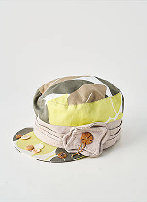 Casquette doublure textile vert MTM femme
