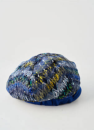 Casquette doublure textile bleu TOUT EN TETE femme