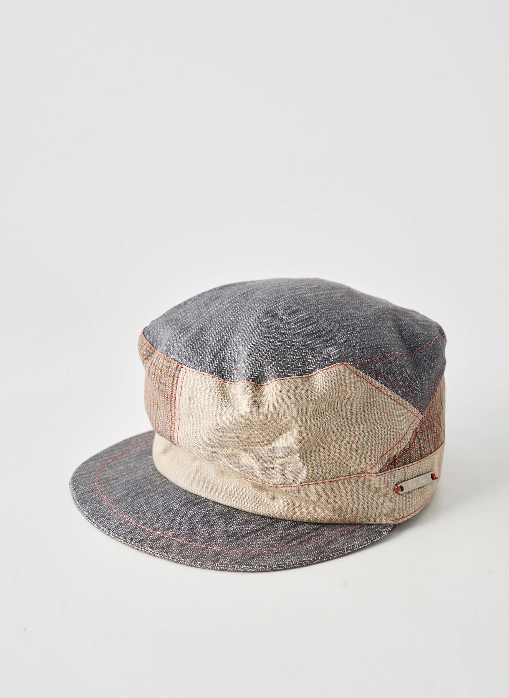 Casquette imprimé carreaux gris MTM homme