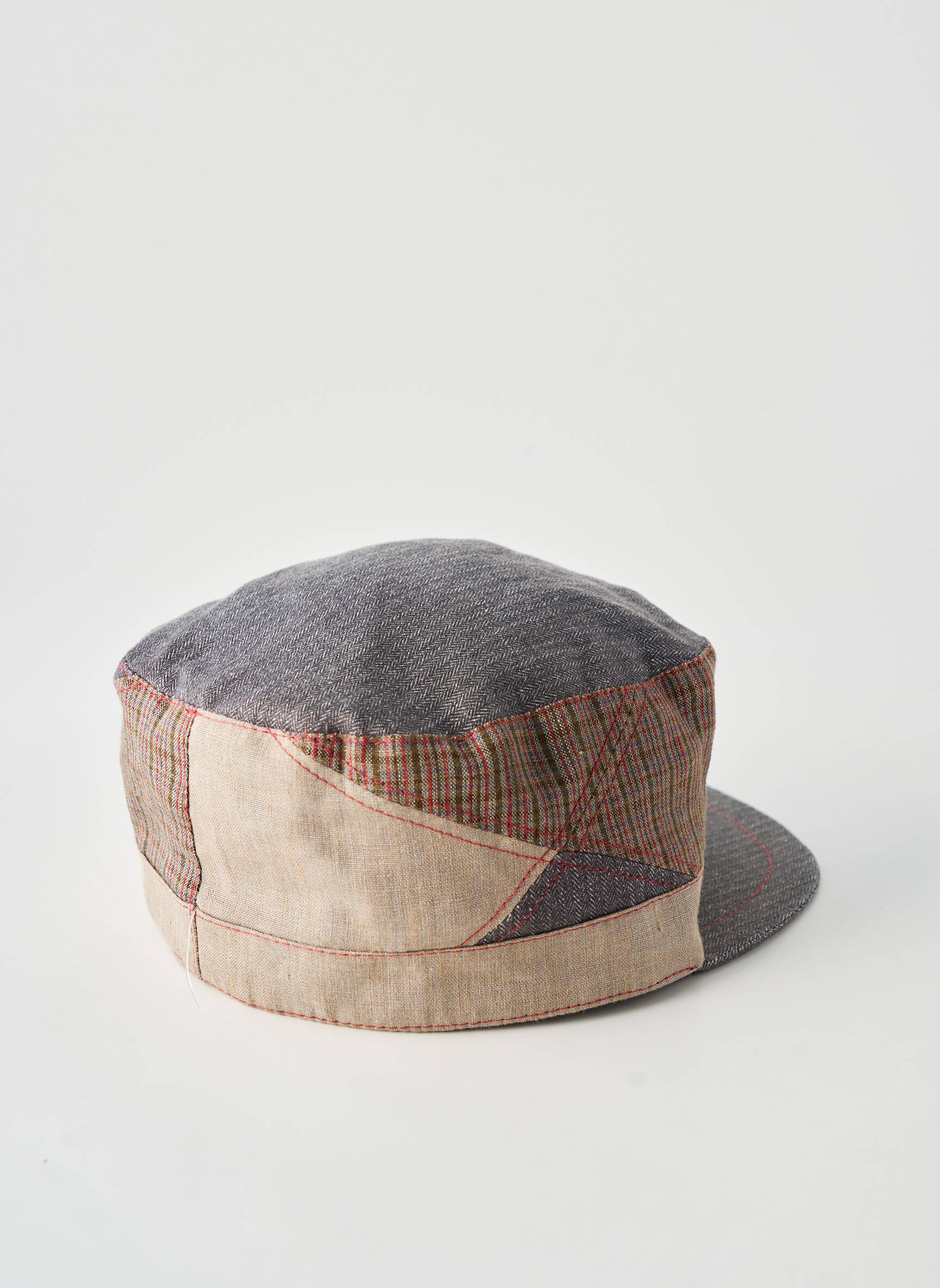 Casquette imprimé carreaux gris MTM homme