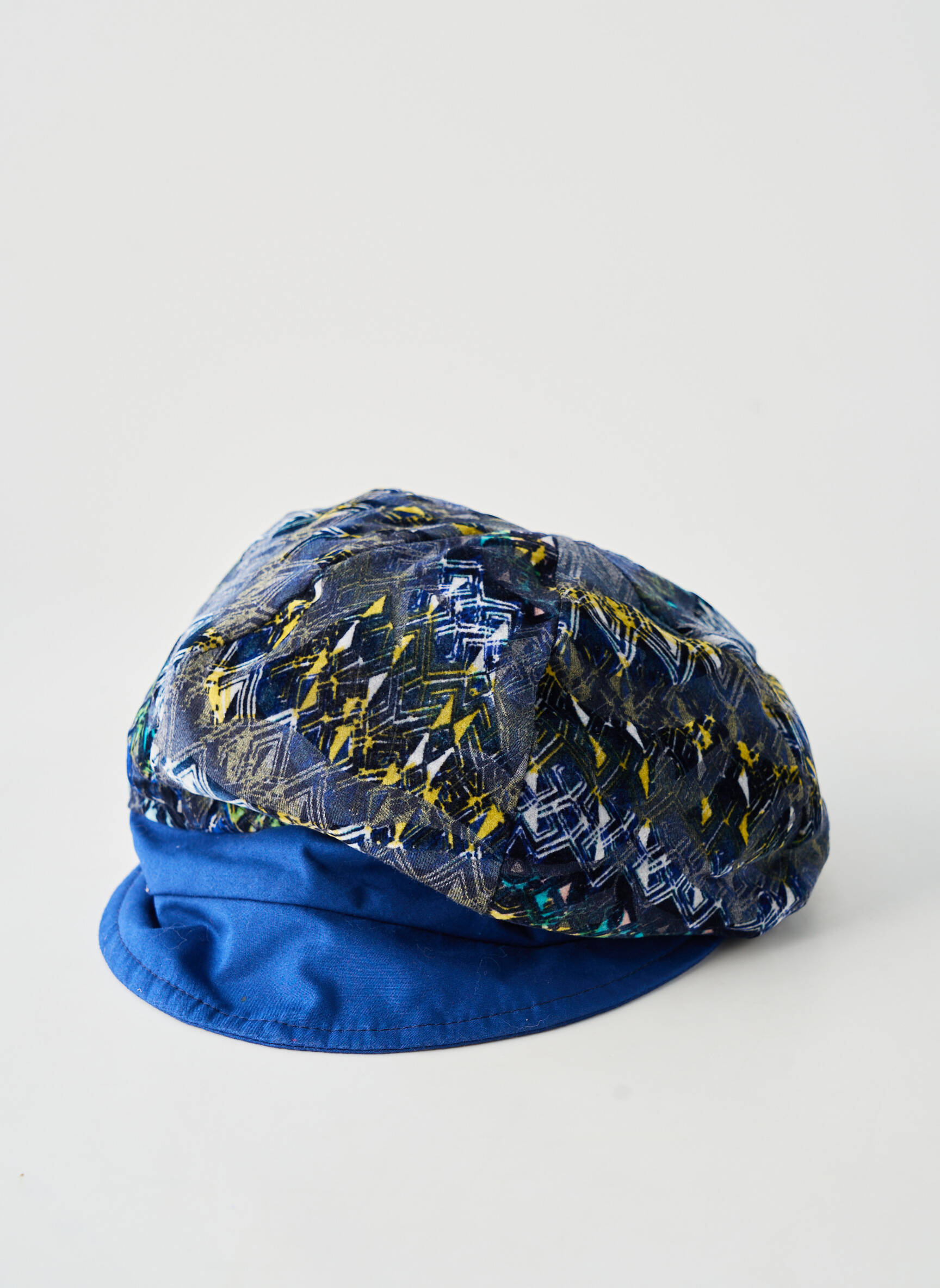 Casquette doublure textile bleu TOUT EN TETE femme