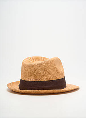 Chapeau bande anti-transpiration marron PANAMA HAT homme