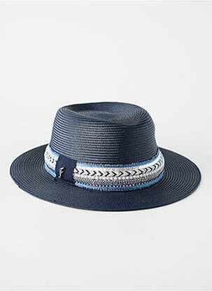 Chapeau forme chapeau paille bleu FLECHET femme