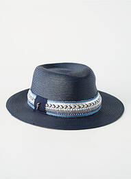 Chapeau forme chapeau paille bleu FLECHET femme