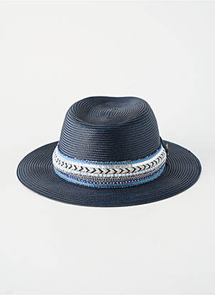 Chapeau forme chapeau paille bleu FLECHET femme
