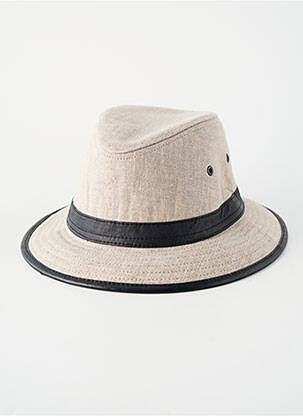Chapeau bande anti-transpiration beige MODISSIMA homme