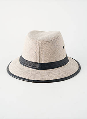 Chapeau bande anti-transpiration beige MODISSIMA homme