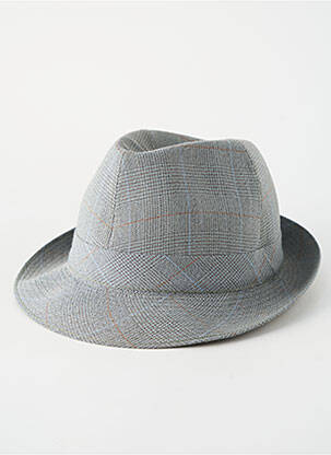 Chapeau doublure textile gris CC homme